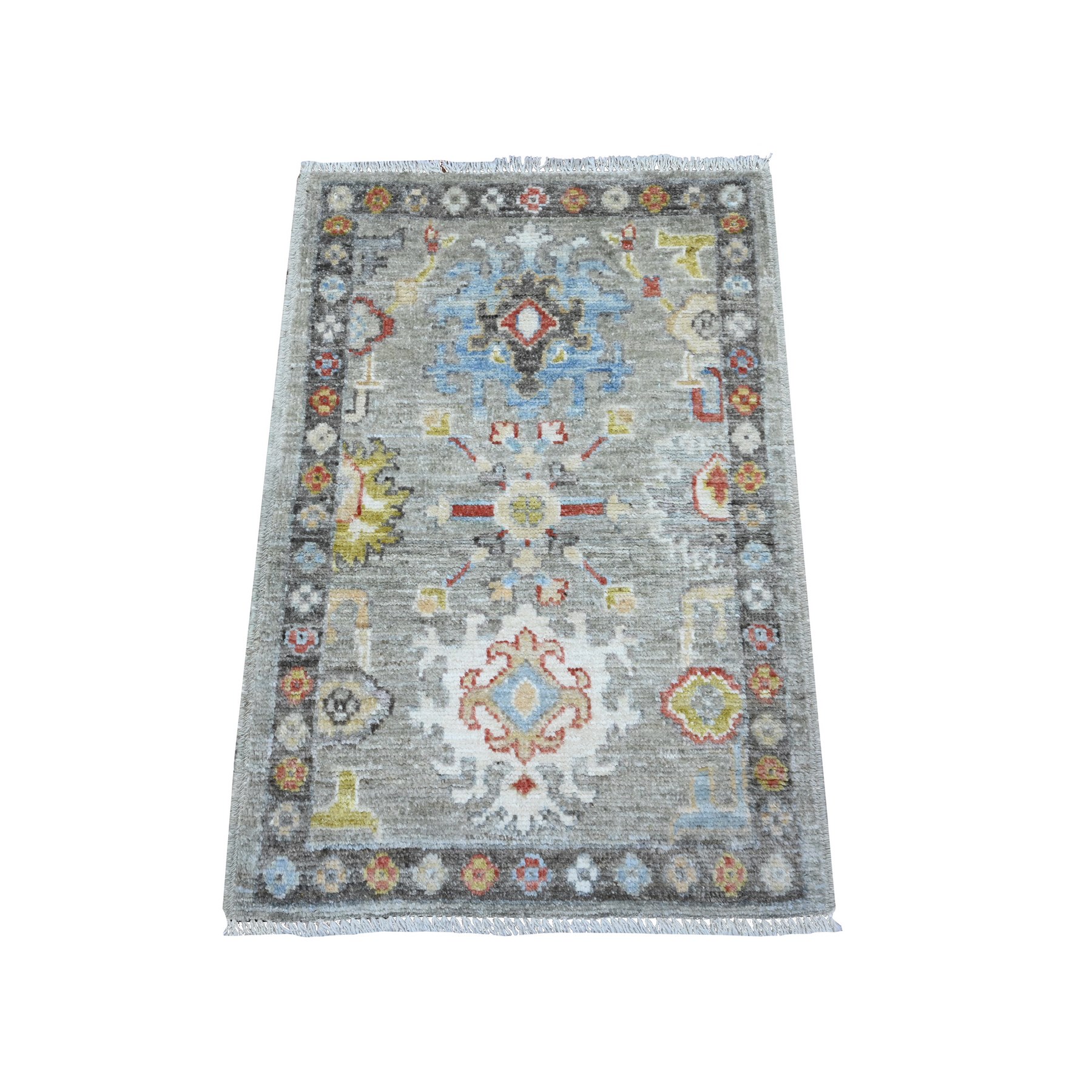 Transitional Wool Hand-Knotted Area Rug 2'0